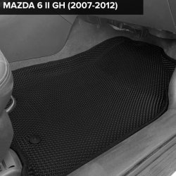3D коврики EVA с бортами Mazda 6 II GH седан, лифтбек, универсал (2007-2012)
