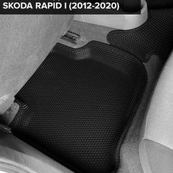 3D коврики EVA с бортами Skoda Rapid I (2012-2020)