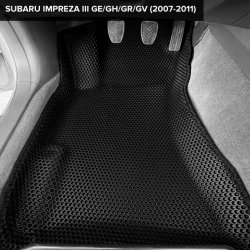 3D коврики EVA с бортами Subaru Impreza III GE/GH/GR/GV (2007-2011) 