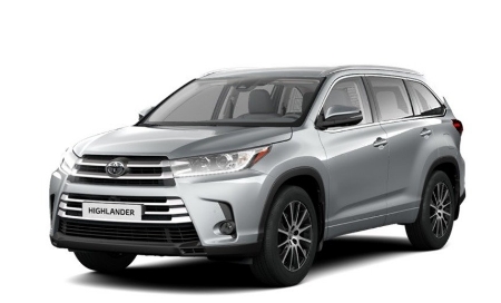 2D коврики EVA в салон  на Toyota Highlander III (2013-2019)