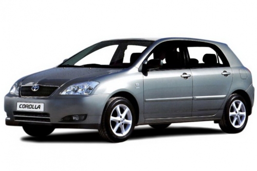 2D коврики EVA в салон  на Toyota Corolla IX E120 5D хетчбек FWD, правый руль (2000-2006)