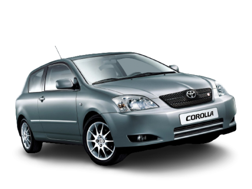 2D коврики EVA в салон  на Toyota Corolla IX E120 3D хетчбек, левый руль (2000-2006)