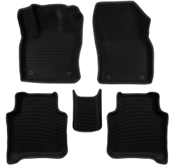 3D коврики EVA с бортами в салон  на Skoda Kodiaq I, 5 мест (2016-2025) 