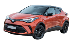 2D коврики EVA в салон и багажник  на Toyota C-HR I рестайлинг, левый руль (2019-2023)