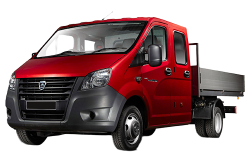 3D коврики EVA с бортами в салон  на ГАЗ Газель NEXT с рычагом КПП на полу